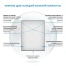 Зеркало Wellsee 7 Rays' Spectrum 55 172200600-172200610 цвет Черный матовый