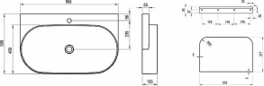 Раковина Ravak Yard 80 XJX01280002 Белая фарфор подвесная