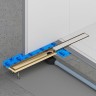Душевой лоток Timo Drain System 60 DS230206/17 с решеткой Золото матовое / под плитку