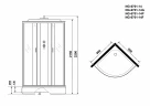 Душевая кабина Niagara Classic 90x90 NG-6701-14F с гидромассажем