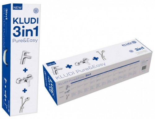 Комплект смесителей Kludi Pure Easy 378450565 Хром латунь