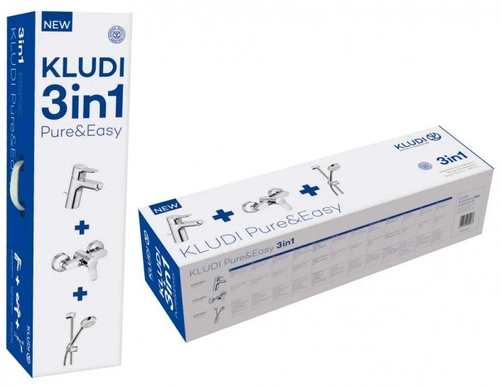 Комплект смесителей Kludi Pure Easy 378450565 Хром латунь
