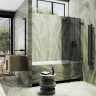 Шторка для ванны Maybah Glass MGV-588-6 980х1400 складная 4 секции Черный стекло графитовое