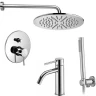 Комплект смесителей Paffoni Light KITLIG015CR071 Хром латунь