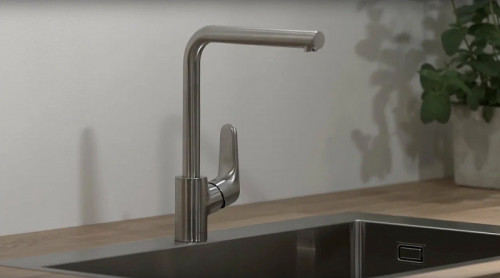 Смеситель для кухни Hansgrohe Focus 31817800 Сталь латунь