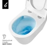 Унитаз Oliveeka Quiet Force OL-6016 подвесной цвет Белый с сиденьем Микролифт