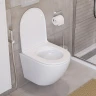 Комплект унитаза DIWO BelBagno Uno BB3105CHR/SC с сиденьем с инсталляцией DIWO 4501 с клавишей смыва цвет Матовый черный
