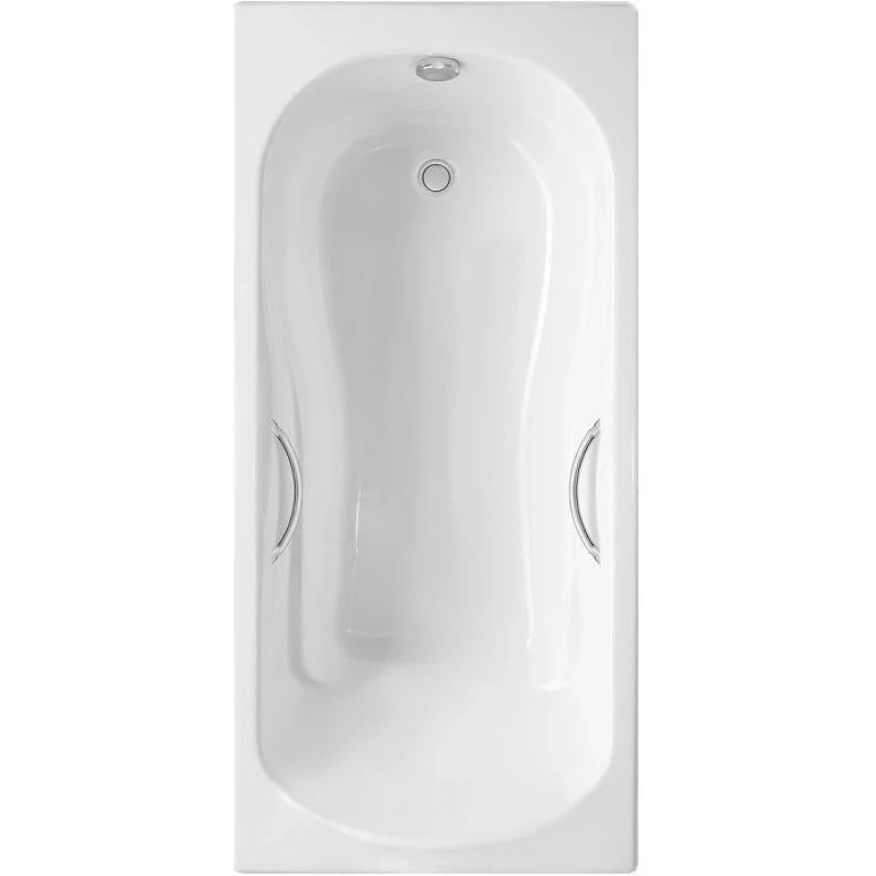 Чугунная ванна Delice Haiti Luxe 160x80 DLR230637R с отверстиями под ручки без антискользящего покрытия