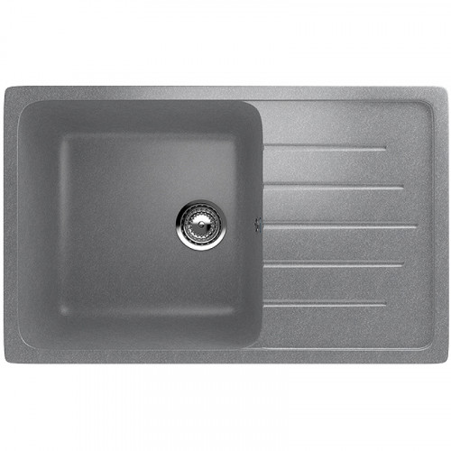 Кухонная мойка Ulgran Classic U-400-342 Графит искусственный камень (литьевой мрамор) встраиваемый