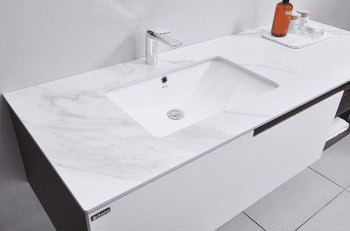 Тумба с раковиной Orans BC-1131 L 150 11311500L подвесная Matt coffee White matt