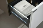 Тумба с раковиной Orans BC-1131 L 150 11311500L подвесная Matt coffee White matt