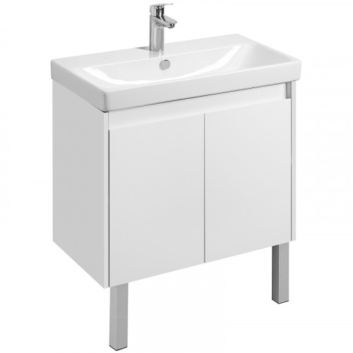 Тумба под раковину Aquaton Сканди Doors 80 1A282901SD010 Белая МДФ / ЛДСП