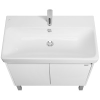 Тумба под раковину Aquaton Сканди Doors 80 1A282901SD010 Белая МДФ / ЛДСП