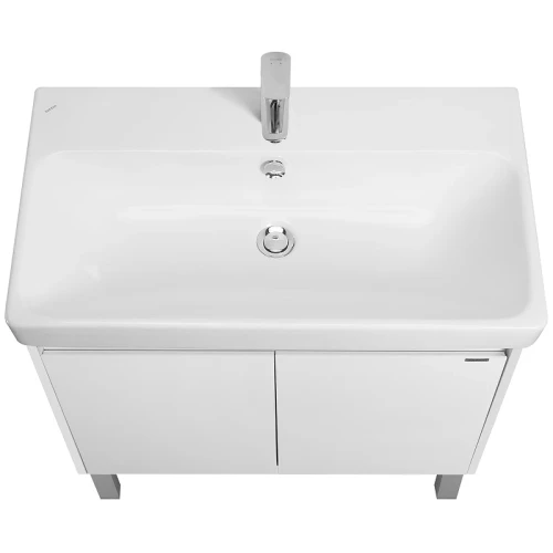 Тумба под раковину Aquaton Сканди Doors 80 1A282901SD010 Белая МДФ / ЛДСП