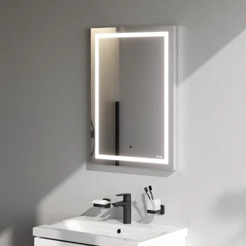 Зеркало AM.PM Gem 50 M91AMOX0501WG с подсветкой с бесконтактным выключателем и диммером