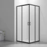 Душевой уголок Veconi Rovigo RV-101B 90х90 RV101B-90-01-C4 профиль Черный матовый стекло прозрачное