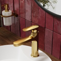Смеситель для раковины WasserKRAFT Havel 3603 Золото матовое латунь