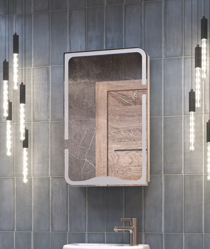 Зеркальный шкаф Vigo Callao 45 zsh.CAL.45 Белый МДФ / ЛДСП, стекло