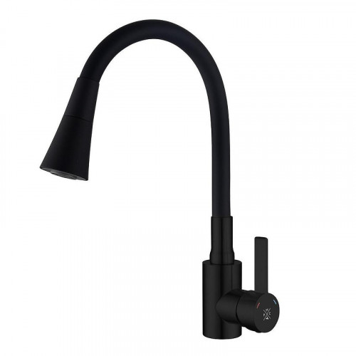 Смеситель для кухни Ростовская Мануфактура Сантехники SUS123TBL-016F цвет Черный