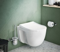 Комплект унитаза с инсталляцией Vitra S 40 9860B003-7200 с сиденьем Микролифт и клавишей смыва Хром глянцевый фарфор подвесной
