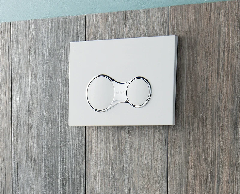 Комплект унитаза с инсталляцией Vitra S 40 9860B003-7200 с сиденьем Микролифт и клавишей смыва Хром глянцевый фарфор подвесной