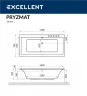 Акриловая ванна Excellent Pryzmat Slim 170x75 WAEX.PRY17S.SMART.BR с гидромассажем