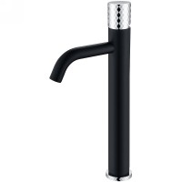 Смеситель для раковины Boheme Stick 122-BCR Черный Хром латунь