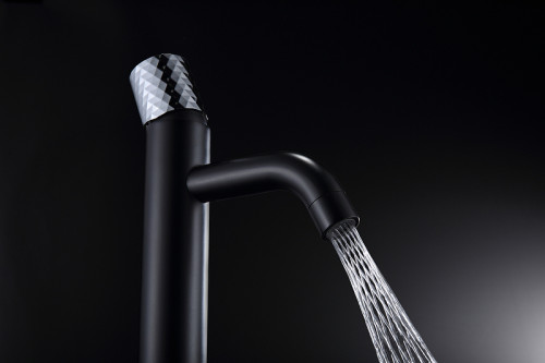 Смеситель для раковины Boheme Stick 122-BCR Черный Хром латунь