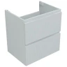 Тумба с раковиной Aquanet Джейн 60 335422+Flat 60 812-60 254363 подвесная Белая матовая