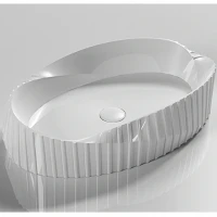 Раковина-чаша CeramaLux 60 78750 Белая глянцевая фаянс накладная