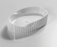 Раковина-чаша CeramaLux 60 78750 Белая глянцевая фаянс накладная