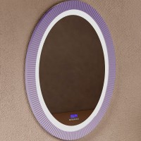 Зеркало Abber Stein 60 AS6601Violett с подсветкой с многофункциональной панелью стекло
