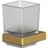 Стакан для зубных щеток Whitecross Cubo gold brushed CU2430GLB Брашированное золото