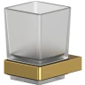 Стакан для зубных щеток Whitecross Cubo gold brushed CU2430GLB Брашированное золото