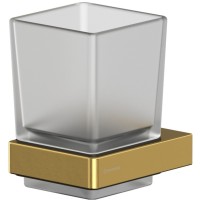 Стакан для зубных щеток Whitecross Cubo gold brushed CU2430GLB Брашированное золото