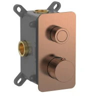 Смеситель для душа AQUAme AQM8810BC с термостатом цвет Шлифованная медь