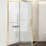 Душевой уголок Vincea Slim Soft 130x80 VSR-1SS8013CLG профиль Брашированное золото стекло прозрачное