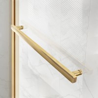 Душевой уголок Vincea Slim Soft 130x80 VSR-1SS8013CLG профиль Брашированное золото стекло прозрачное