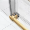 Душевой уголок Vincea Slim Soft 130x80 VSR-1SS8013CLG профиль Брашированное золото стекло прозрачное