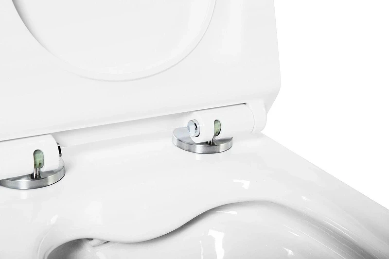 Унитаз Art&Max Ovale AM011CHR/SC подвесной Белый с сиденьем Микролифт