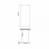 Душевая перегородка WasserKRAFT Vechte 110 60W46 профиль Хром стекло прозрачное