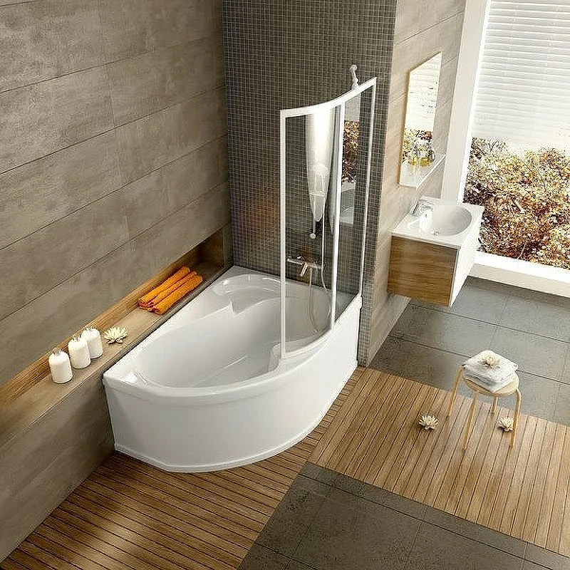Акриловая ванна Ravak Rosa I 140x105 R CV01000000 без гидромассажа, с ножками CY55000000
