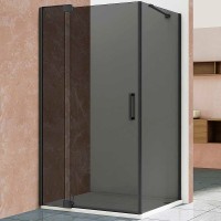 Душевой уголок Vincea Extra 90x90 VSR-1E809090CGB профиль Черный стекло тонированное