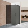 Душевой уголок Vincea Extra 90x90 VSR-1E809090CGB профиль Черный стекло тонированное