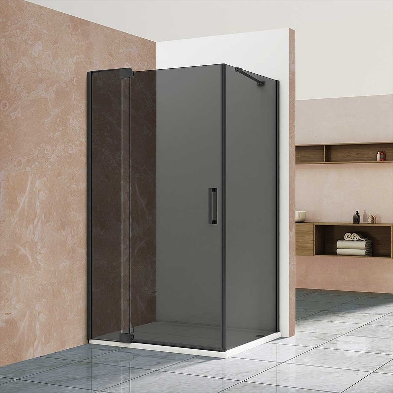 Душевой уголок Vincea Extra 90x90 VSR-1E809090CGB профиль Черный стекло тонированное