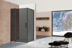 Душевой уголок Vincea Extra 90x90 VSR-1E809090CGB профиль Черный стекло тонированное