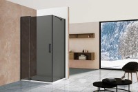 Душевой уголок Vincea Extra 90x90 VSR-1E809090CGB профиль Черный стекло тонированное