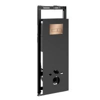 Инсталляция WasserKRAFT Salm 27TLT.010.ME.BL.RG03 для унитаза с клавишей смыва цвет Розовое золото
