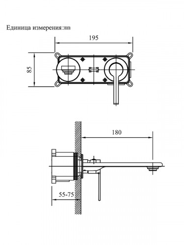 Смеситель для раковины AltroBagno Unione 010510 Ni цвет Никель