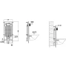 Унитаз с инсталляцией BelBagno Uno-Tor BB5177CH-TOR/SC + WeltWasser WW Marberg 507 10000005949+10000005953 с сиденьем Микролифт с клавишей смыва Хром глянцевый
